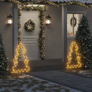 VidaXL Kerstverlichting VidaXL Kerstverlichting kerstboom met grondpinnen 115 LED's 90 cm