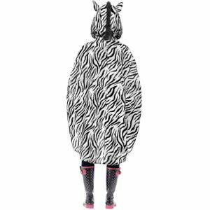 Poncho zebra voor volwassenen Carnavalsjassen